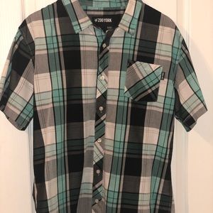 A casual button down shirt.